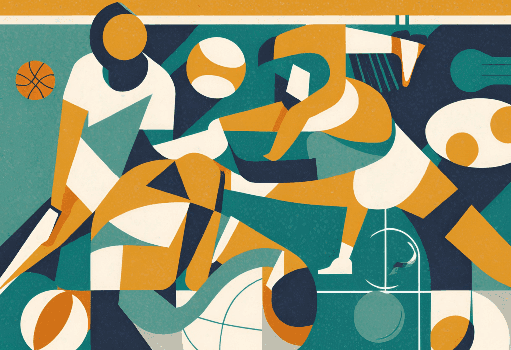 AI sports graphic