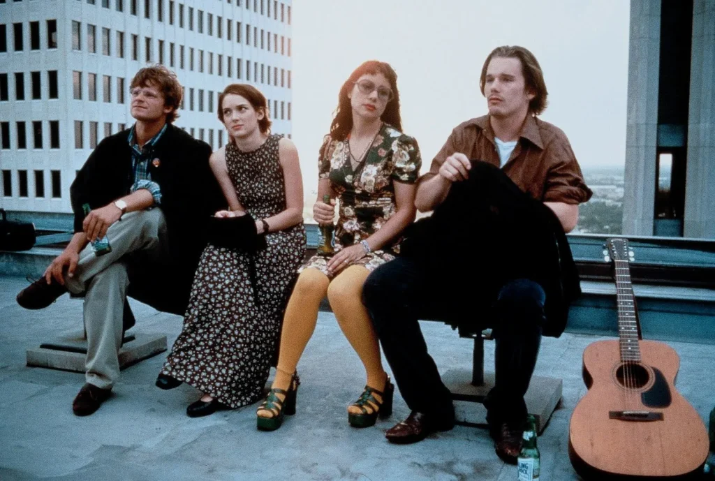 Photo of the cast of the film, "Reality Bites" to represent GenerationX