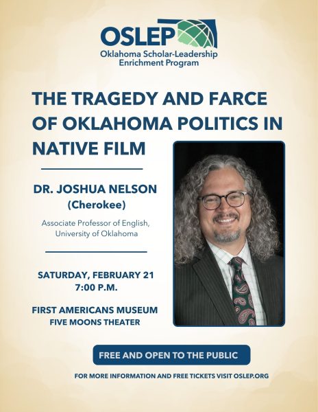 Poster for Joshua Nelson Public Talk at First Americans Museum
